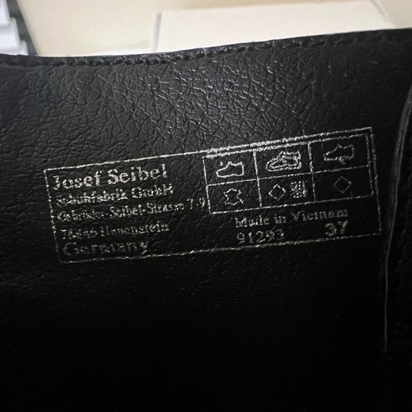 Josef Seibel black leather bootie ankle boots 37 US 6 6.5 - Picture 9 of 9